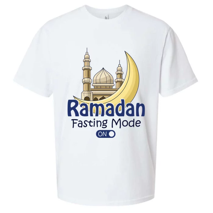 Ramadan Fasting Mode On Gift Cool Islamic Fasting Gift Idea Funny Gift Sueded Cloud Jersey T-Shirt