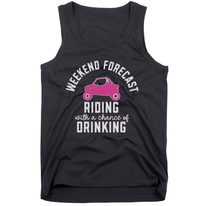 Riding Funny Mudding Tank Top