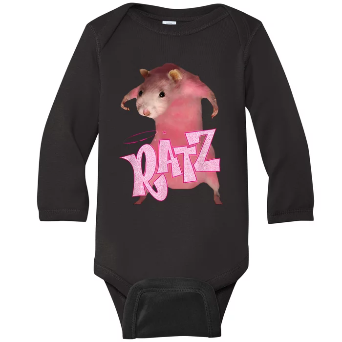 Ratz Funny Mouse Rat Baby Long Sleeve Bodysuit