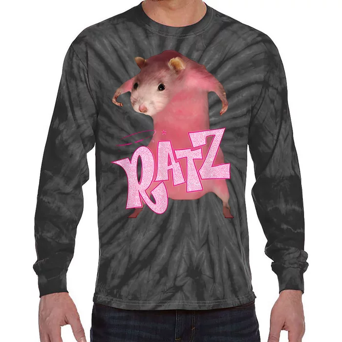 Ratz Funny Mouse Rat Tie-Dye Long Sleeve Shirt