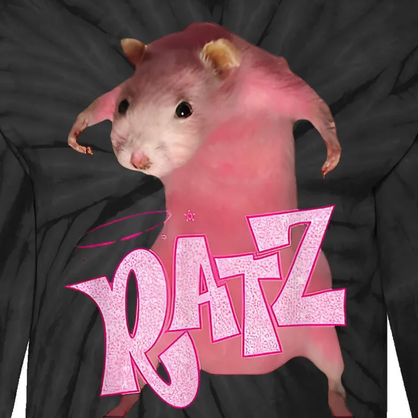 Ratz Funny Mouse Rat Tie-Dye Long Sleeve Shirt