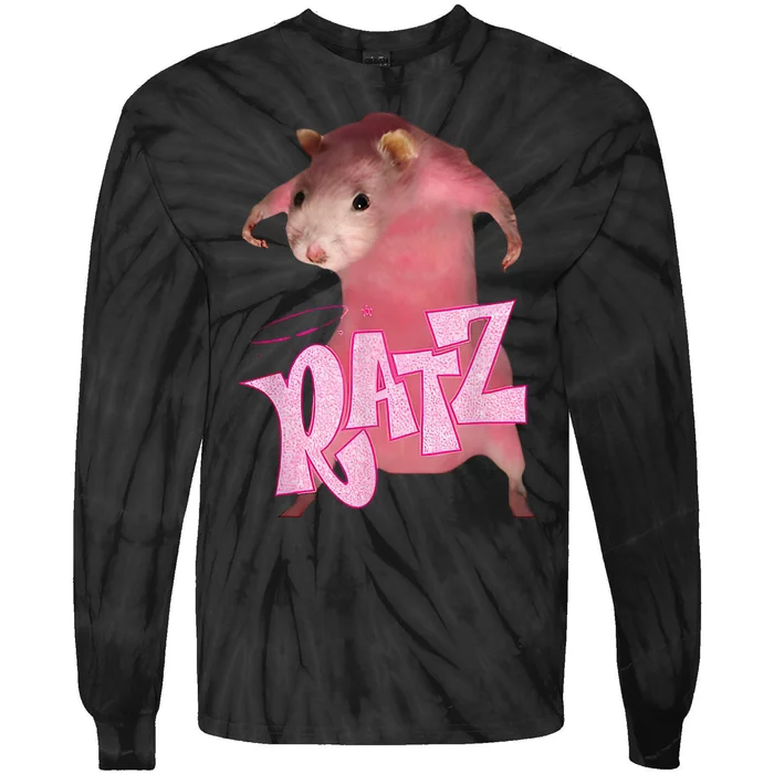 Ratz Funny Mouse Rat Tie-Dye Long Sleeve Shirt