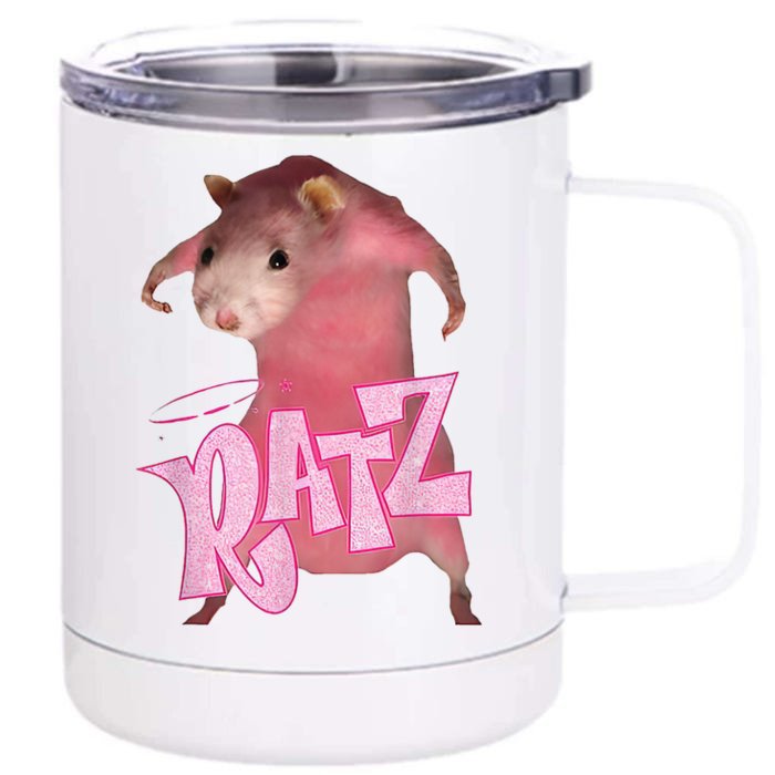 Ratz Funny Mouse Rat Front & Back 12oz Stainless Steel Tumbler Cup