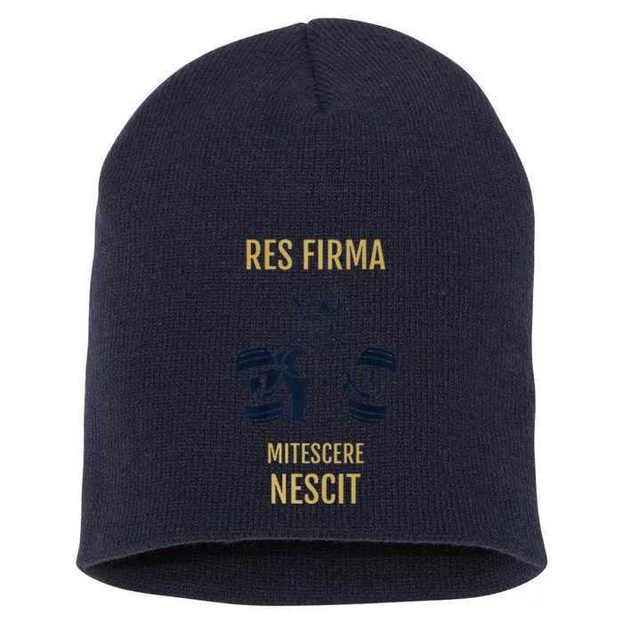 Res Firma Mitescere Nescit Premium Short Acrylic Beanie