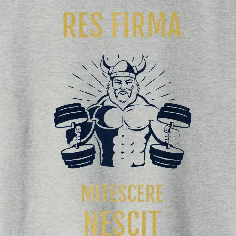 Res Firma Mitescere Nescit Premium Women's Crop Top Tee