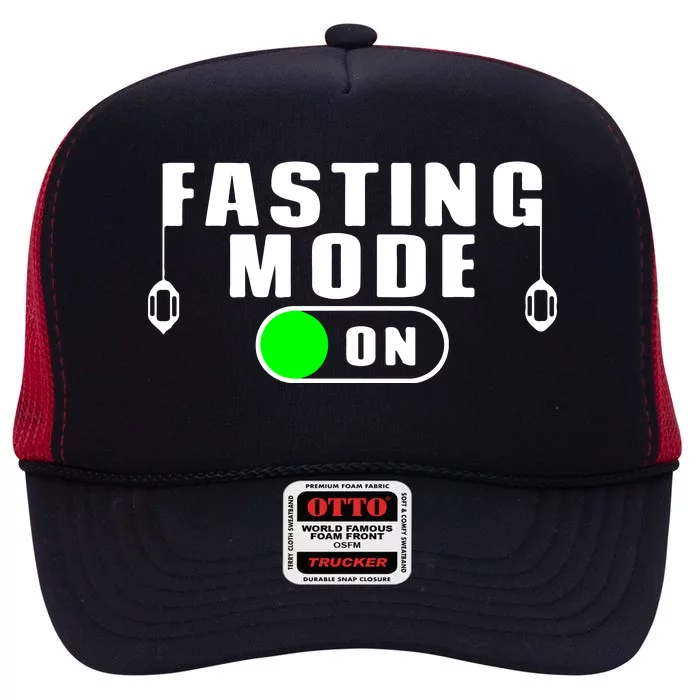 Ramadan Fasting Mode On Gift For Ramadan Mubarak High Crown Mesh Trucker Hat