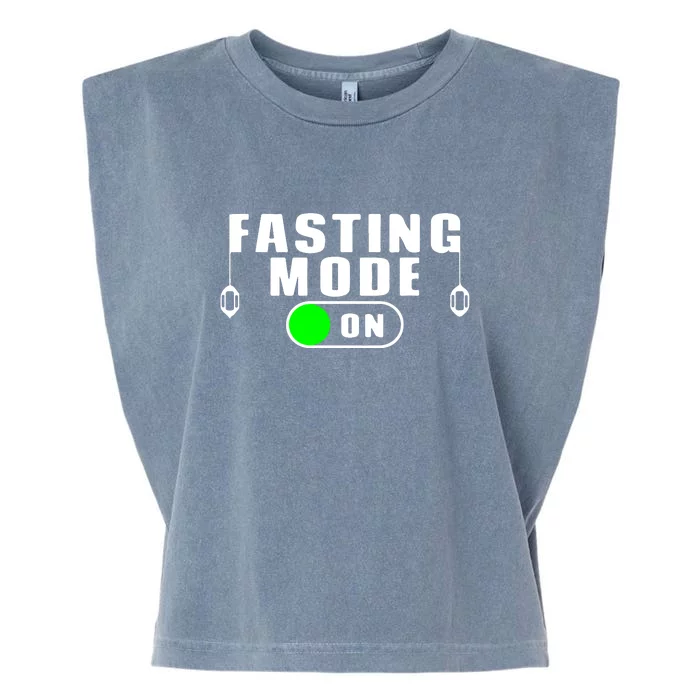 Ramadan Fasting Mode On Gift For Ramadan Mubarak Garment-Dyed Women's Muscle Tee