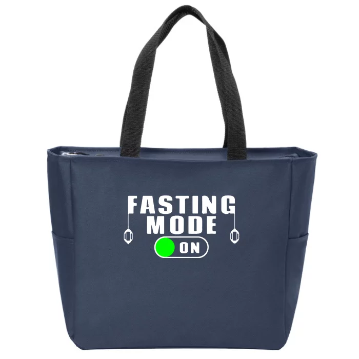 Ramadan Fasting Mode On Gift For Ramadan Mubarak Zip Tote Bag