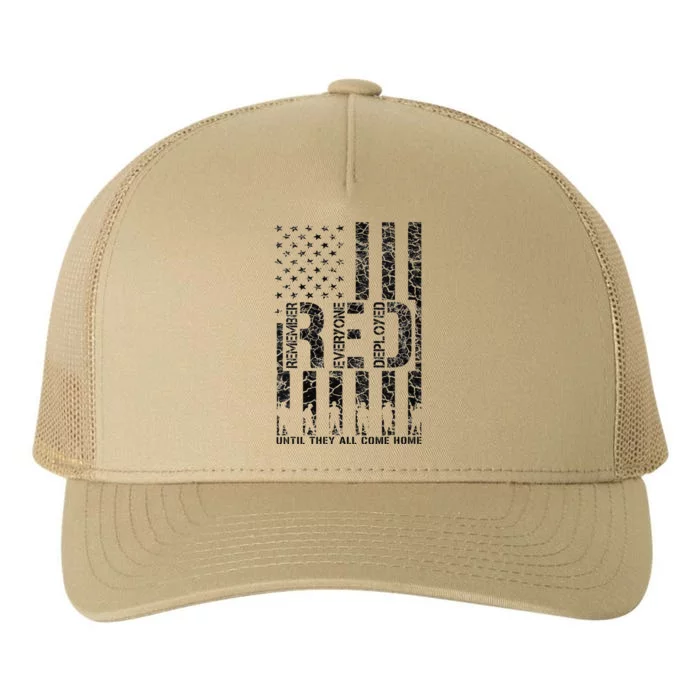 Red Friday Military Veteran Remember Everyone Deployed Yupoong Adult 5-Panel Trucker Hat