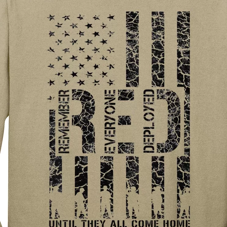 Red Friday Military Veteran Remember Everyone Deployed Long Sleeve Shirt