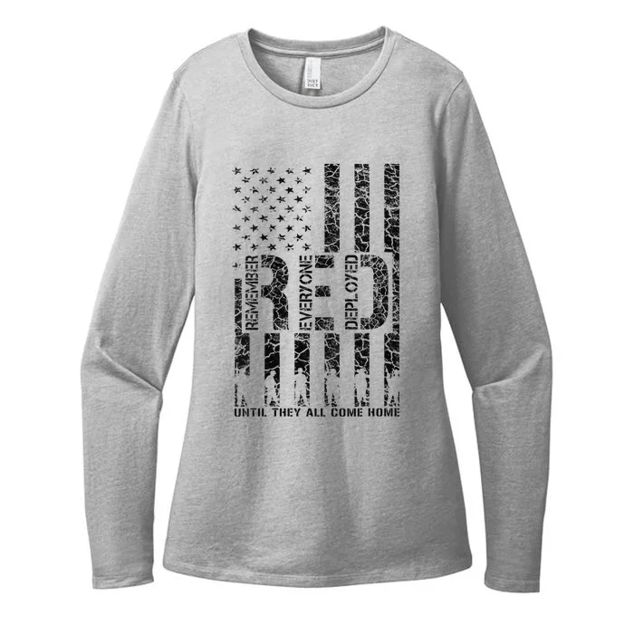 Red Friday Military Veteran Remember Everyone Deployed Womens CVC Long Sleeve Shirt