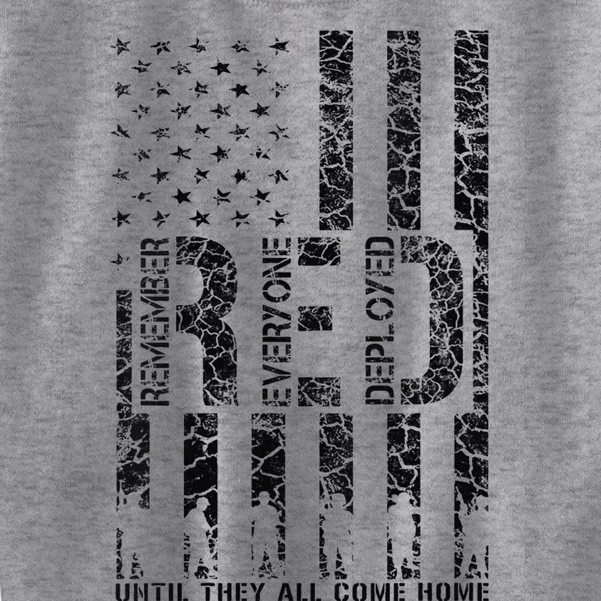 Red Friday Military Veteran Remember Everyone Deployed Kids Sweatshirt