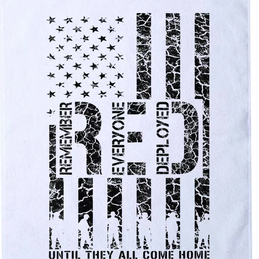 Red Friday Military Veteran Remember Everyone Deployed Platinum Collection Golf Towel