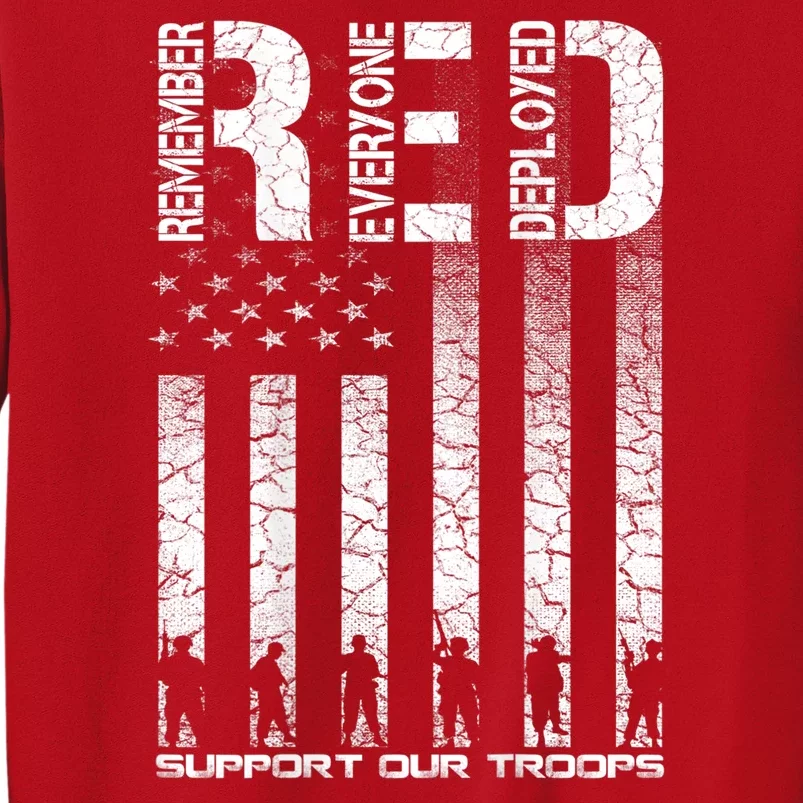 Red Friday Military Shirt Veteran Remember Everyone Deployed Sweatshirt