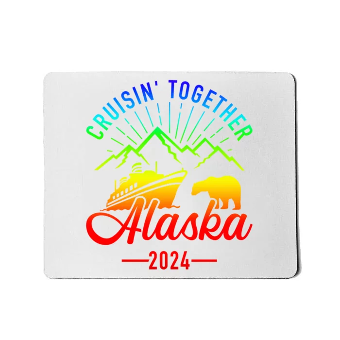 Retro Friends Matching Family Group Alaska Cruise 2024 Gift Mousepad