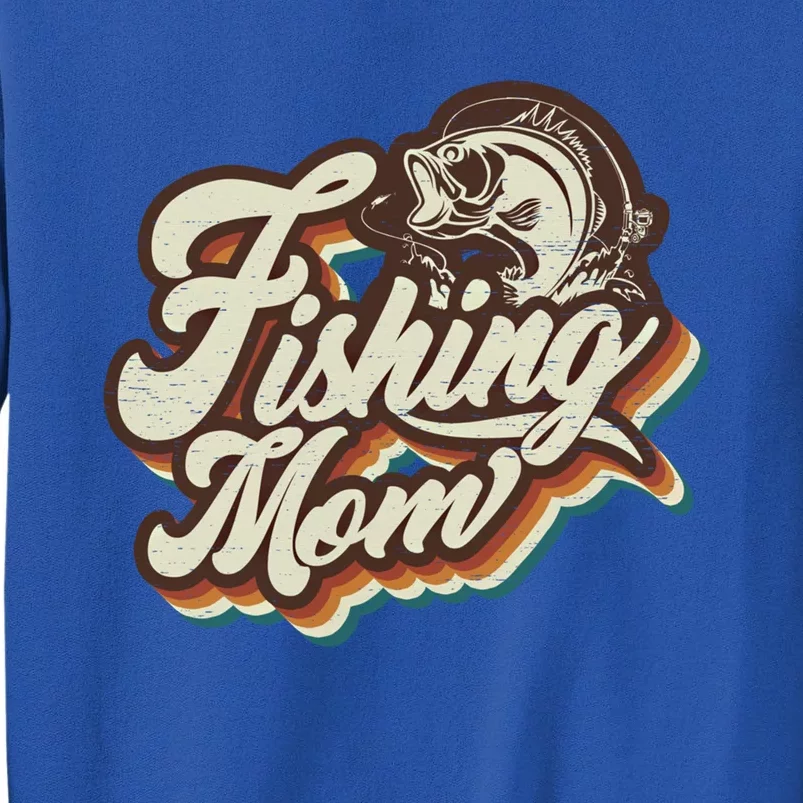 Retro Fishing Mom Sports Mama Mothers Day Gift Sweatshirt