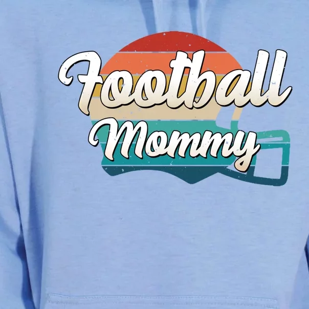 Retro Football Mommy Helmet Player Jersey Team Mom Gift Unisex Surf Hoodie