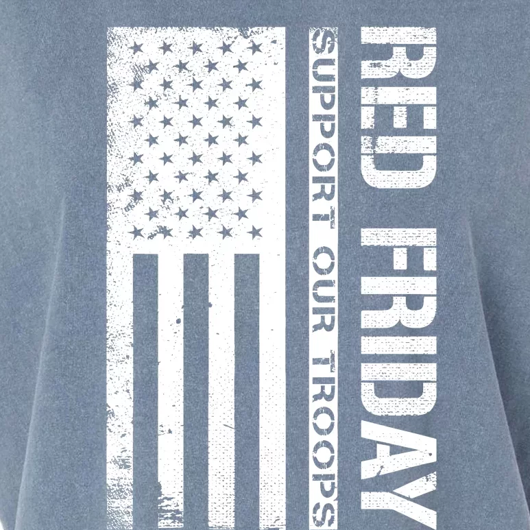 Red Friday Military Remember Everyone Deployed Garment-Dyed Women's Muscle Tee