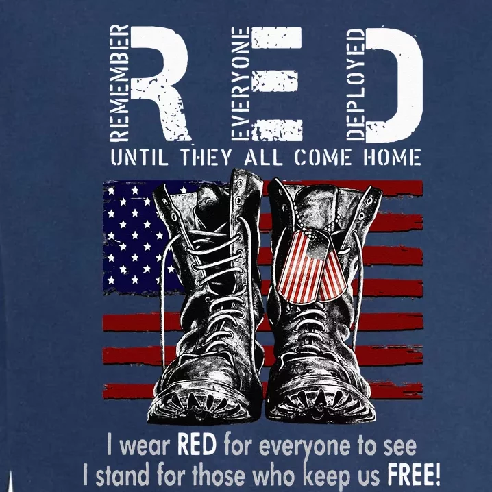 R.E.D Friday Military Remember Everyone Deployed Garment-Dyed Sweatshirt