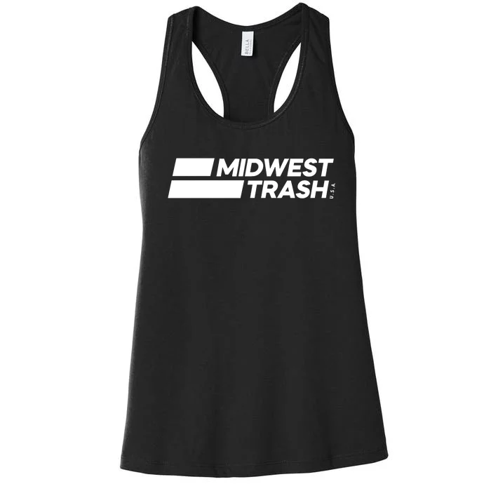 Real Friends Midwest Trash Logo Women's Racerback Tank