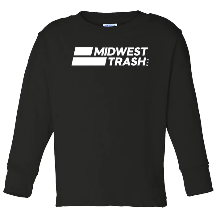 Real Friends Midwest Trash Logo Toddler Long Sleeve Shirt