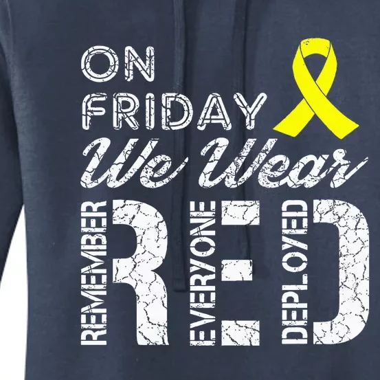 Red Friday Military R.E.D. On Friday We Wear Red Women's Pullover Hoodie