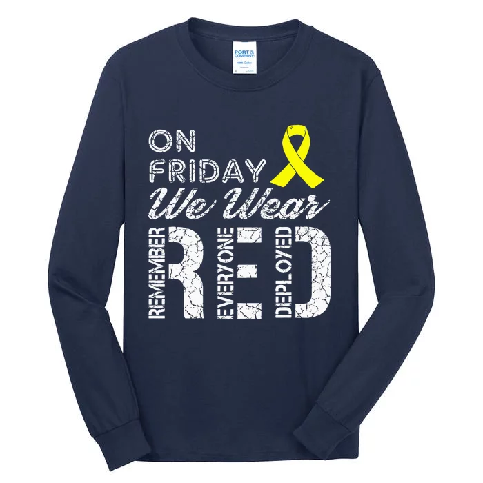 Red Friday Military R.E.D. On Friday We Wear Red Tall Long Sleeve T-Shirt