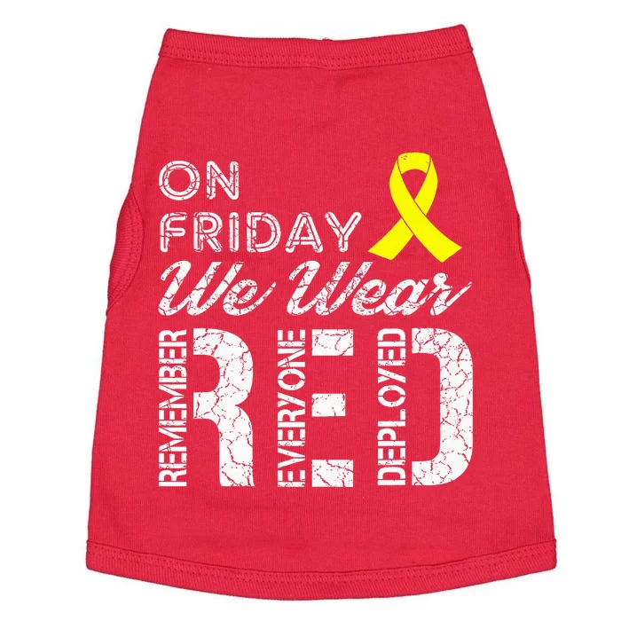 Red Friday Military R.E.D. On Friday We Wear Red Doggie Tank