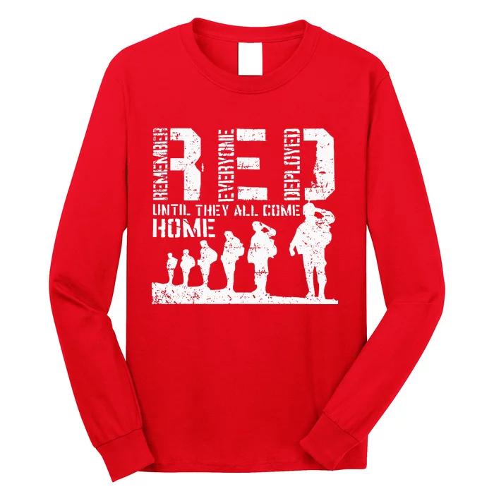 Red Friday Military I wear RED on Fridays Mom Long Sleeve Shirt