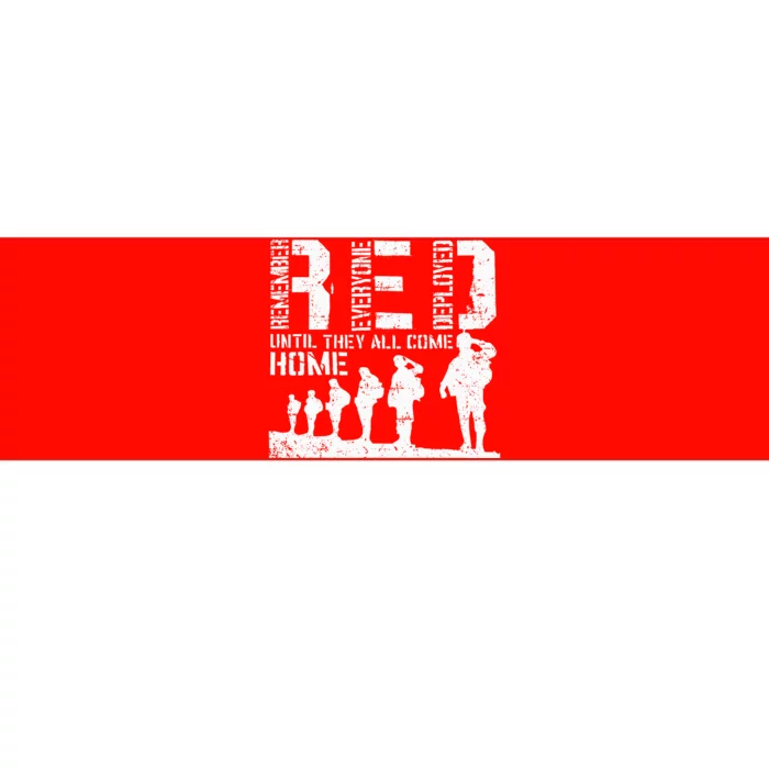 Red Friday Military I wear RED on Fridays Mom Bumper Sticker