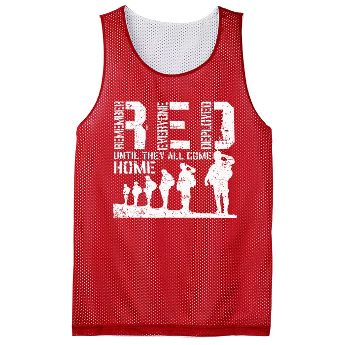 Red Friday Military I wear RED on Fridays Mom Mesh Reversible Basketball Jersey Tank