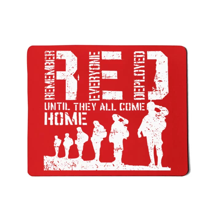 Red Friday Military I wear RED on Fridays Mom Mousepad