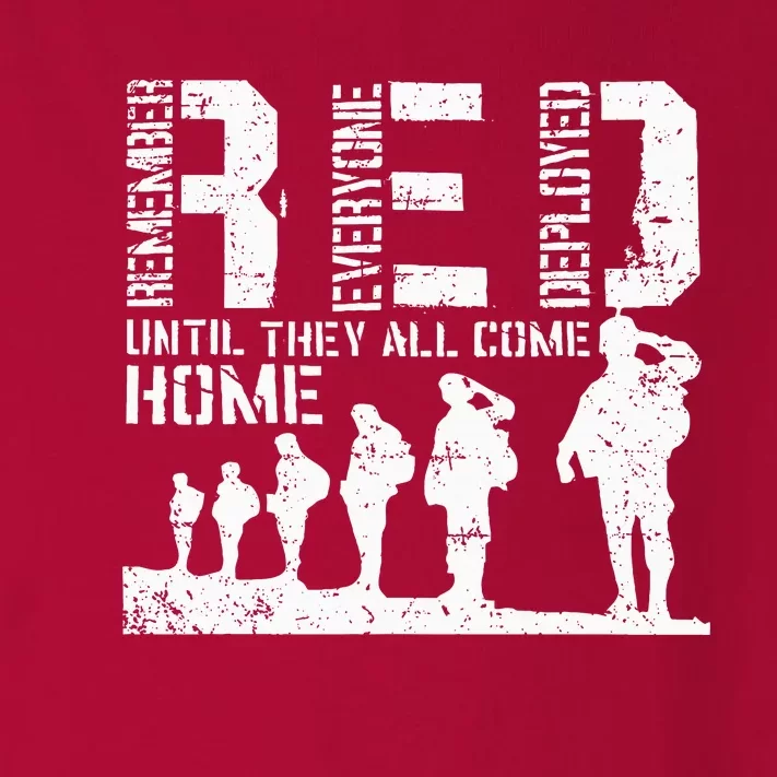 Red Friday Military I wear RED on Fridays Mom Toddler Long Sleeve Shirt