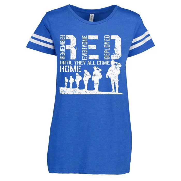 Red Friday Military I wear RED on Fridays Mom Enza Ladies Jersey Football T-Shirt