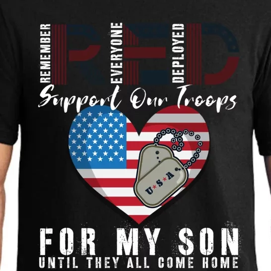 Red Friday Military I Wear Red For My Son Remember Everyone Gift Pajama Set