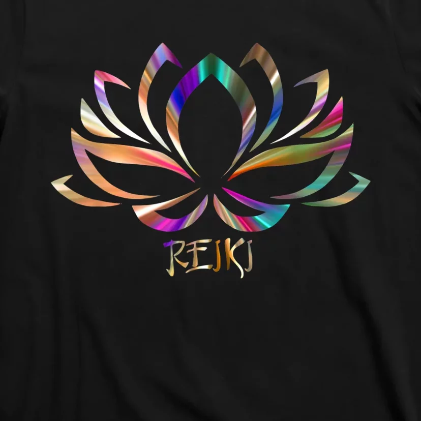 Reiki Filigree Meditation Lotus Flower T-Shirt