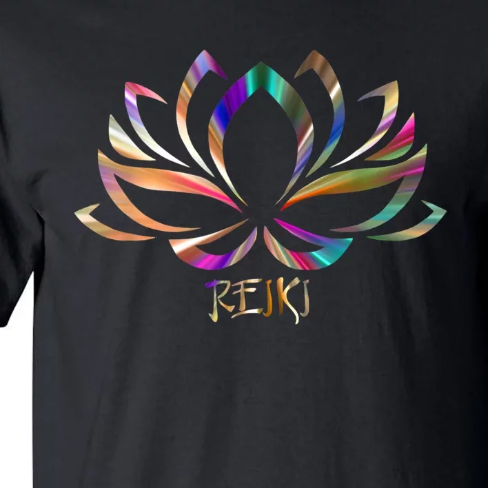 Reiki Filigree Meditation Lotus Flower Tall T-Shirt