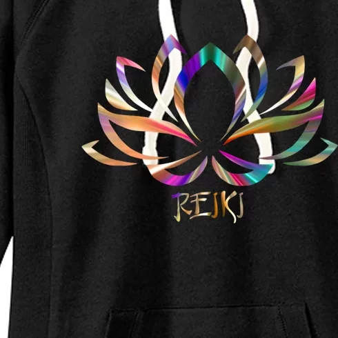 Reiki Filigree Meditation Lotus Flower Women's Fleece Hoodie