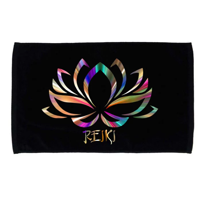 Reiki Filigree Meditation Lotus Flower Microfiber Hand Towel