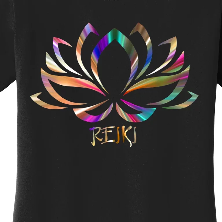 Reiki Filigree Meditation Lotus Flower Women's T-Shirt