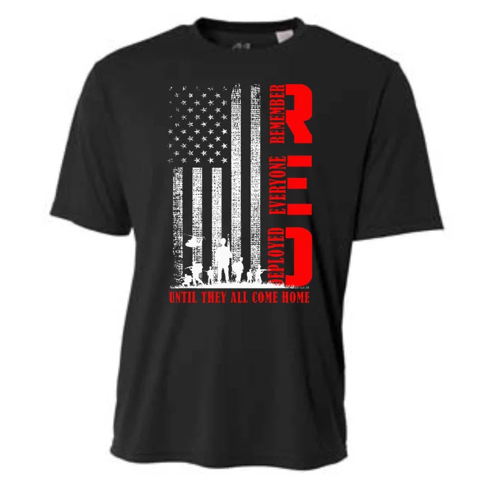 Red Friday Military Remember Erveryone Deployed Cooling Performance Crew T-Shirt