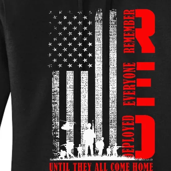 Red Friday Military Remember Erveryone Deployed Women's Pullover Hoodie