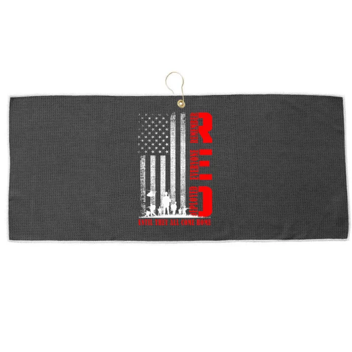 Red Friday Military Remember Erveryone Deployed Large Microfiber Waffle Golf Towel