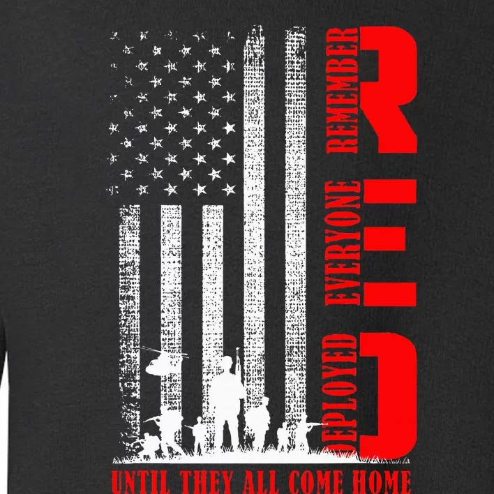 Red Friday Military Remember Erveryone Deployed Toddler Sweatshirt