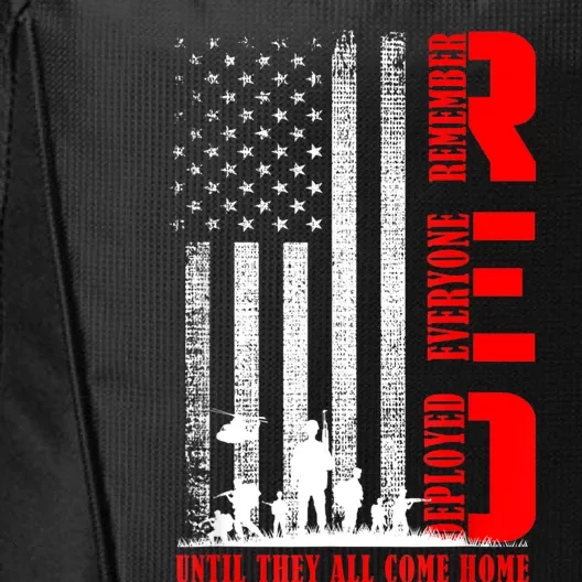 RED Friday Military US Army Remember Erveryone Deployed City Backpack