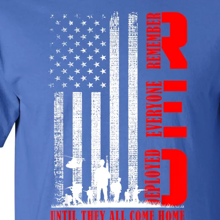 RED Friday Military US Army Remember Erveryone Deployed Tall T-Shirt