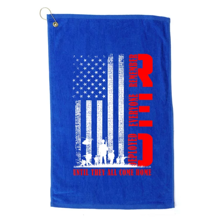 RED Friday Military US Army Remember Erveryone Deployed Platinum Collection Golf Towel