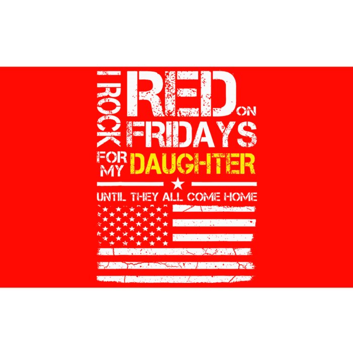 Red Friday Military Dad Gift Wear Red For My Daughter Bumper Sticker