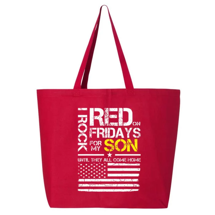 Red Friday Military Dad Wear Red For My Son 25L Jumbo Tote