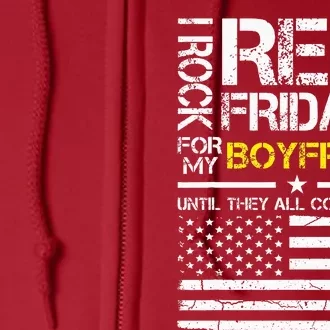 Red Friday Military Girlfriend Wear Red For Boyfriend Full Zip Hoodie